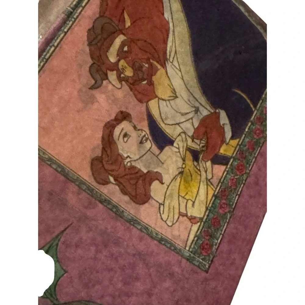 Vintage Disney Beauty and the Beast Printed Tissue Paper Mickey & Co Sealed NEW